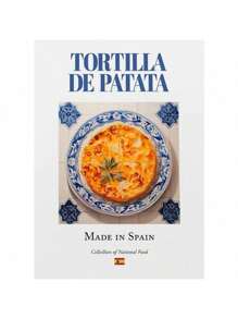 1pc Traditional Spanish National Food Seafood Rice Potato Brave Omelet Retro Delicious Color Canvas Art Picture Home Decoration No Frame