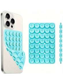 Powerful Grip Silicone Phone Case With Double-Sided Suction Cup Holder - Hands-Free Stand, Suitable For Selfie And Video, Phone Accessory Compatible With IPhone, Android Phone, Gift For Birthday, Family, Friends Phone Holder, Phone Stand, Phone Accessories