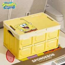 SPONGEBOB 1pc SpongeBob Car Trunk Storage Box - Car Storage Container, Foldable Outdoor Camping Car Organizer Storage Box.