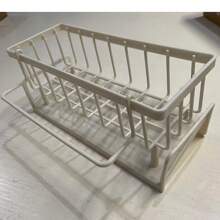 Cirelle 1pc Kitchen Sponge Organizer Rack, Sink Sponge Holder, Dishwashing Sponge & Soap Rack, Cloth Organizer, Draining Rack