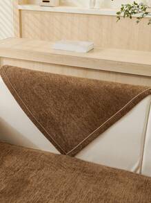 1pc All Season Sofa Cushion Cover, Modern Minimalist Anti-Slip Sofa Seat Protector, Dust-Proof Washable Sofa Slipcover, Deep Coffee Color Soft Non-Fading Non-Shedding Pet-Friendly Decorative Couch Cover, Adjustable For Corner Sofa, Suitable For Bedroom, Office, Living Room, L-Shaped Sofa And 1-2-3-4 Seater Sofas