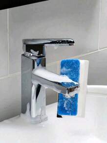 1 pezzo Spazzola per pulizia di piastrelle in vetro, con lato raschietto per finestre, strumento per la pulizia di specchi, design creativo a doppia faccia