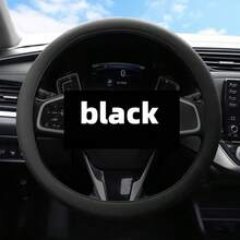 1. Black/Gray/Orange/Red/Pink/Multi-Color/Car Silicon Steering Wheel Cover, Model Universal Round D Shape, Non-Slip, Sweat Absorption, Fit, Ultra-Thin And Soft, Wear-Resistant Without Scratches - One Size Fits All - Suitable for Both Large and Small Trucks - View 9