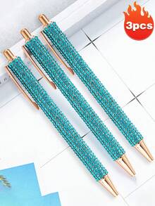 水钻金属圆珠笔，时尚创意金属笔，留言簿签名笔，办公学习创意笔，返校及课堂礼物佳选，闪亮水晶钻石笔，女士办公会议生日婚礼礼物