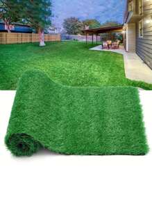 1 قطعة سجادة عشب اصطناعي، نجيلة واقعية للديكور الداخلي والخارجي، الشرفة، هدية عيد الميلاد