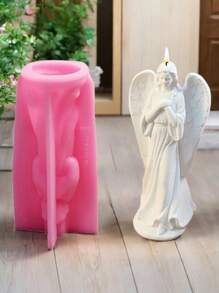 Molde de silicona con figura de Virgen María en 3D, molde de silicona decorativo en forma de candelabro de yeso para manualidades DIY, molde de silicona de decoración para el hogar