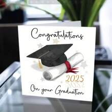 2025 Graduation Greeting Card With Envelope, Fun Graduation Seasonal Card, Graduation Wishes Gift For Friends And Classmates, Invitation Card
