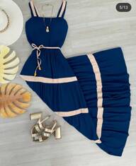 Vestido Longo Listra Clássico