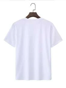 100% Cotton Unisex Round Neck Short - Sleeve T - Shirt: "Don Julio Tequila Reserva De" Brand - Inspired Graphic Basic Tee For Summer Men's Tops - 白色 - 查看 2
