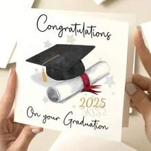 2025 Graduation Greeting Card With Envelope, Fun Graduation Seasonal Card, Graduation Wishes Gift For Friends And Classmates, Invitation Card