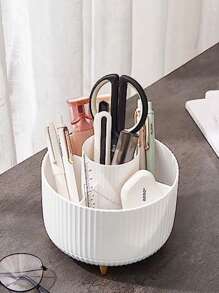Suporte Giratório de 360° para Pincéis de Maquiagem e Caixa de Armazenamento, Organizador de Cosméticos para Decoração do Quarto, Penteadeira, Quarto, Banheiro