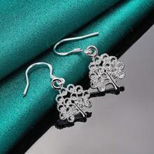 2 pièces Boucles d'oreilles arbre de vie pour femmes, charme, mariage, fête, bijoux mode