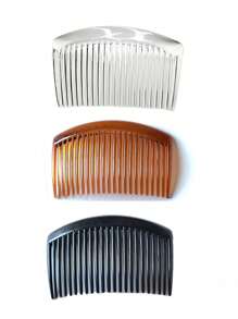 1pc/3pcs Mini Pocket Comb, Fine-Toothed Hair Styling Comb, Suitable For All Hair Types, Made Of Sturdy Plastic, Portable Travel Size