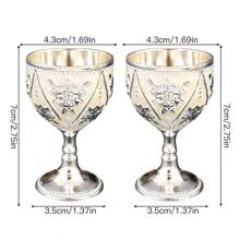 1pc Rose Design Stemware Glass, Suitable For Wine, Juice, Beverage, Water, High-End Restaurant And Home Use, Multi-Color Options, Decorative Tabletop Craft