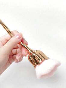 1 pezzo, Spazzola per unghie a forma di rosa personalizzabile, strumento per arte delle unghie, spazzola per lucidare e rimuovere la polvere, spazzola per la pulizia delle unghie, pennello per trucco personalizzato, pennello per cipria, pennello per bellezza, pennello per fard, per contouring, singolo strumento per il trucco