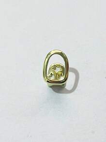 1 pieza Grill bucal unitalla tipo Y2K minimalista y hueco de YOUNGX, Grill de dientes de estilo hip hop brillante apropiado para uso diario y Halloween