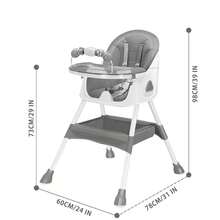 UBRAVOO Foldable Baby High Chair 6 Months Plus, With Large Antislip Pad & ToyRack, Easy To Clean Feeding - Khaki - View 4