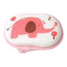 2pcs/Set Teens Bath & Shampoo Brush Set - Soft Silicone, Gentle Scalp Massage, Easy Clean Hair Comb, Cartoon Elephant Washcloth, Soft Lathering Scrubber, Body Hair Cleaning Sponge, Bathing Supplies, Suitable For Teens