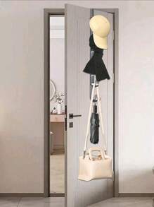 Leicht zu installierende Türhaken - Stabiler Metallkleiderständer zum Aufhängen von Kleidung, Hüten und Taschen - platzsparendes Design, geeignet für Schlafzimmer, Wohnheim und Badezimmerschrank Badezimmer Dekoration Herbstdekoration Rückkehr zur Schule