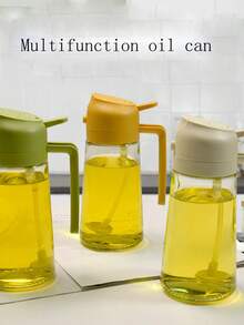 1PC 16.5oz Oil Dispenser Bottle For Kitchen - 2 In 1 Olive Oil Dispenser And Oil Sprayer - 470ml Olive Oil Bottle - Oil Sprayer For Cooking, Restaurant Kitchen, Salad, Barbecue - Multicolor - View 5