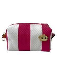 KIT 10 Bolsinha Feminina Porta Moedas Dinheiro Cartão Documento Chaves Listrado