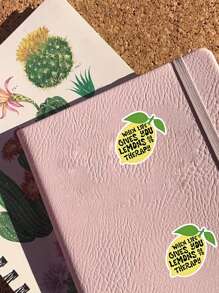 "When Life Gives You Lemons, Go To Therapy" Humorous Sticker, The Real Lemon Decorate Your Laptop, Water Bottle, Journal, Skins, Guitars, Helmets, Office Supplies, School, Skateboards, Luggage, And Other Funny Vinyl Record Waterproof Decal