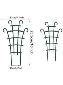 2/4/6 PIECE STACKABLE PLANT SUPPORT SHELF - Durable Plastic Lattice Shelf For Indoor And Outdoor Use, Great For Vines, Roses, Veggies - Great For Patios, Lawns, Porches, Balconies, Plant Accessories, Potted Plants, DIY Climbing Lattice, Placing Them