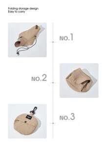 1 pieza Sombrero unisex impermeable y de secado rápido para exteriores, sombrero de cubo plegable para hombres y mujeres, sombrero de sol de verano para hombres con protección UV, adecuado para actividades al aire libre de verano como senderismo y pesca
