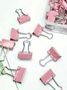 Paper Clip Blister Folder Binder Butterfly 03 Units Metallic Candy Color Sheets Office - 3 件裝 糖果色 淡紫色 - 查看 5
