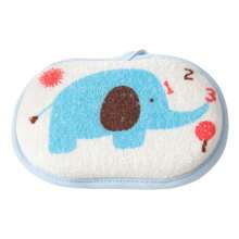 2pcs/Set Teens Bath & Shampoo Brush Set - Soft Silicone, Gentle Scalp Massage, Easy Clean Hair Comb, Cartoon Elephant Washcloth, Soft Lathering Scrubber, Body Hair Cleaning Sponge, Bathing Supplies, Suitable For Teens