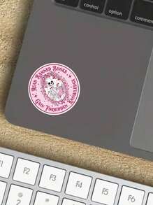 1/3pcs "READ BANNED BOOKS GAIN FORBIDDEN KNOWLEDGE" Humorous Stickers, Aesthetic, Pink Meme Skeleton Reading Book Waterproof Vinyl Decal, Suitable For Laptop, Water Bottle, Journal, Guitars, Helmets, Office Supplies, School, Skateboards, Luggage, And Other Funny Decal,School Supplies,Back To School
