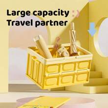 SPONGEBOB 1pc SpongeBob Car Trunk Storage Box - Car Storage Container, Foldable Outdoor Camping Car Organizer Storage Box.
