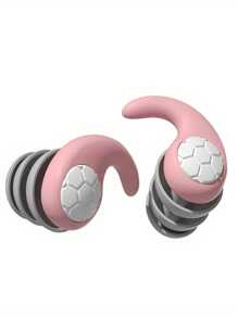 1 Pair Silicone Ear Plugs, Comfortable Silicone Ear Plugs, High Quality Silicone Ear Plugs Suitable For Swimming, Diving, Sleeping And Surfing