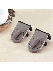 1pc/2pcs Aluminum Alloy Sliding Door & Window Lock - Enhanced Anti-Theft, Anti-Pinch, Anti-Drop Security, Suitable For Home Security - Grey - View 3