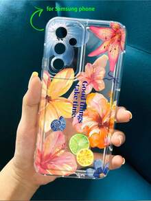 Funda para teléfono (1 unidad) Estampado de lirios. Funda transparente. Compatible con phone 16/11/12/13/14/15/15 Pro/15 Plus/15 Pro Max/X/Xs Max/Xr/11pro/12pro/13pro/14pro/11promax/12promax/13promax/14promax/14plus (1 unidad) - Multicolor 4 - Ver 4