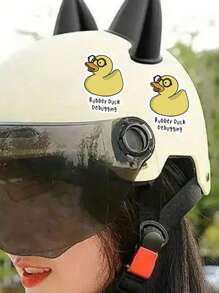 1/3pcs "Rubber Duck Debugging" Humorous Sticker, A Cartoon Rubber Duck With Glasses Is The Best Gift For Programmers, Suitable For Laptop, Water Bottle, Journal, Skins, Guitars, Helmets, Office Supplies, School, Skateboards, Luggage, And Other Funny Decal