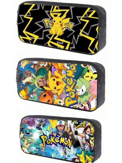 حقيبة تخزين متعددة الاستخدامات ، حقيبة أقلام مطبوعة برسوم متحركة للمدرسة الابتدائية للأولاد والبنات هدية كرتونية كاواييي أنمي