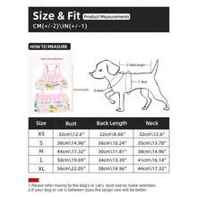 Conjunto de traje de baño para perro, ropa para perro, falda y traje de baño con estampado de leopardo rosa, bikini de verano transpirable y con estilo, accesorios para fotografía de mascotas, artículos para mascotas, adecuado para perros y gatos para nadar - Multicolor - Ver 10