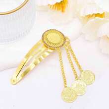 Bohemian Coin Hair Clip, Vintage Rhinestone Flower & Butterfly Design Hair Accessories For Women Claw Clips Hair Claws Hair Barrettes