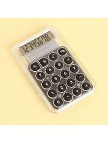 ABS Multifunctional Electronic Stationery Mini Candy Color Calculator - Negro - Ver 1