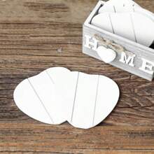 2/4/6pcs Housewarming Gift Home Decor Wooden Heart Shaped Coasters, Farmhouse Coaster Funny Family Coffee Table Protectors