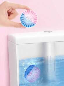 JUE FISH 12pcs Toilet Cleaning Tablets. Effectively Clean Stubborn Stains, Unclog Toilets And Drains, Remove Odors, Remove Yellow Urine Stains, And Refresh The Toilet. An Ideal Gift For Family And Friends. Household Cleaning Products (Random Shipment Of New And Old Models). - Multicolor - View 9