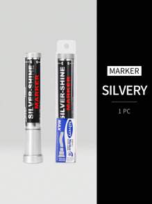 Duże rozmiary złotych, srebrnych, białych markerów do malowania, duże rozmiary metalicznych markerów permanentnych, końcówka 5 mm/10 mm, możliwość dodawania tuszu, wysychanie do efektu lustrzanego odbicia, odpowiednie do podpisów, graffiti, plakatów, kartek okolicznościowych, szkła, ceramiki, kamienia, tkanin i czarnych powierzchni Powrót do szkoły