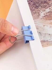 Paper Clip Blister Folder Binder Butterfly 03 Units Metallic Candy Color Sheets Office - 3 件裝 糖果色 淡紫色 - 查看 7