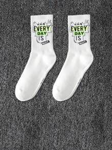 5 pares aleatorios de calcetines multicolor con diseño de graffiti para hombre, cómodos y versátiles, se pueden usar en todas las estaciones, calcetines nuevos