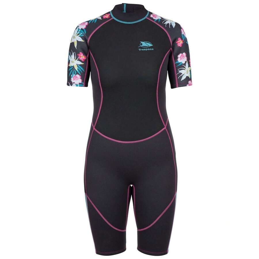Trespass Womens/Ladies Sonar Wetsuit (Dark Grey) - Dark Grey - View 1