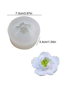1 Stück 3D Kirschblüten Blumen förmige Silikon Kerzengießform zum Selbermachen von Aromatherapie Gips Seife Epoxidharz Handwerk erweiterter Stein Betonformen Heimdekoration Ornamente