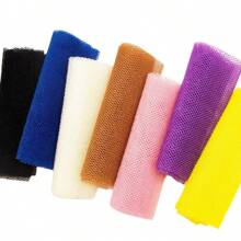 1pc Nylon Long Loofah Net Scrubber, Shower Back Scrubber, Self-Cleaning Bath Sponge Back To School