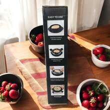 Desmechador carne triturador manual desmenuzador pollo procesador cocina compacto multifuncional accesorio para carne verduras eficiente manejo sencillo - Negro con transparente - Ver 2