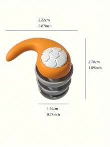 1 Pair Silicone Ear Plugs, Comfortable Silicone Ear Plugs, High Quality Silicone Ear Plugs Suitable For Swimming, Diving, Sleeping And Surfing